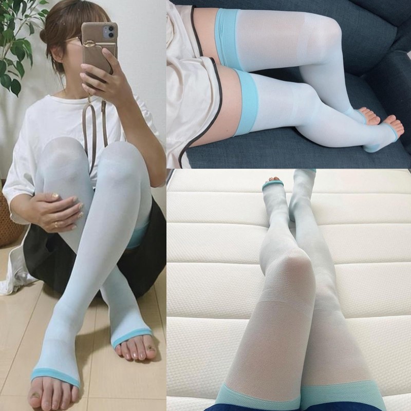 Compression Socks Slim Walk Beautiful Legs Super Long Rich Care