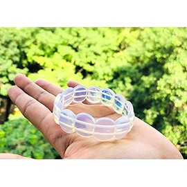 crystalmiracle Opalite Bead String Healing Fashion Wellness Gift Men Women Positive Energy Peace Meditation Handcrafted Accessory