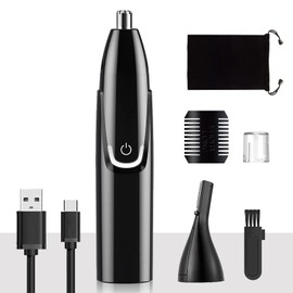 Nose and Ear Hair Trimmer Clipper - Professional Eyebrow & Facial Hair Trimmer for Men Women, Wet/Dry , Easy to Clean,Dual Edge Hypoallergenic Blade-9000 RPM Precision Trimmer for Quick Shave