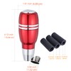 Arenbel Automatic Car Shifter Knob Push Button Gear Head Aluminum