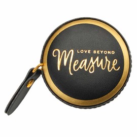 Mini Tape Measure for sewing - 1.5m Portable Retractable Tape Measure - Gift for Sewer Seamstress Sewing Knitting (Black/Gold)