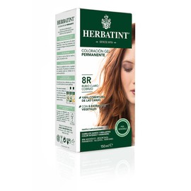 Herbatint - Tinte Permanente Natural Sin Amoníaco 150 ml - Color Rubio Claro Cobrizo/Light Copper Blonde 8R