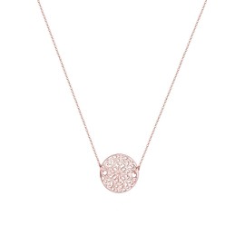 Elli Women's Necklace with Pendant Rose Gold-Plated 925 Silver Crystal Ornament - 0104651715_45
