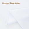 NEWISHER White Oval Tablecloth 70x90 inch, Heavy Duty Polyester Fabric