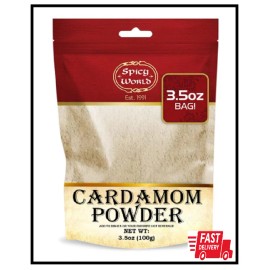 Does Not Apply Spicy World Ground Cardamom Powder (Cardamon) 3.5 Ounce Bag