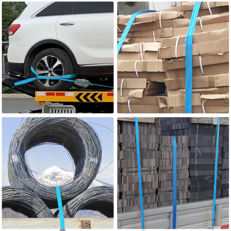 ASelected 4Pcs Ratchet Tie Down Straps 4 M X 25