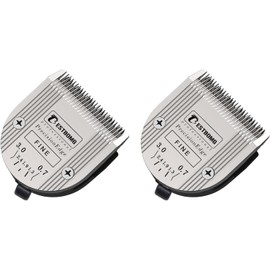 BESTBOMG Professional 5-in-1 Dog Blades with Adjustable Cutting Length from 0.7-3 mm, Compatible with Wahl Arco, Bravura and Moser Arco 1870/1871/1872/1873/1854, Pack of 2