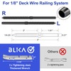 BLIKA 30 Pack T316 Stainless Steel Black Right&Left Handed Thread