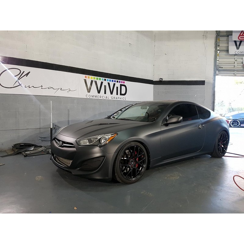 VViViD+ Matte Metallic Black Vinyl Wrap (3ft x 5ft)