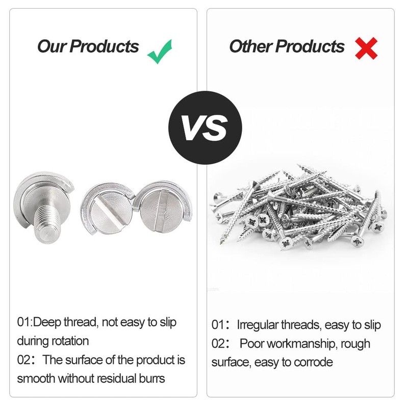 Tripod Screw, Camera Mounting Screw Camera Tripod Thread Adapter, Stainless