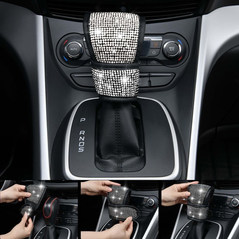 CAR PASS 11 PCS Bling Diamond Car Accessories for Women,