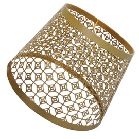 Brass Antique Lampshade for Table and Floor Lamps, Lamp Shade for Table Lamps, Lampshade Suitable for Bedroom, Study, Living Room, and Home Decor (12 Inches Dia)