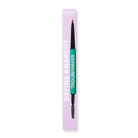 Trouble Maker Define Anarchy Micro Brow Pencil, Dark Brown - Donkerbruin haar met een neutrale ondertoon.