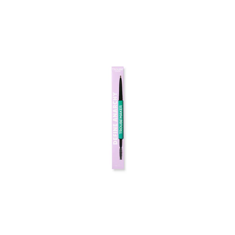 Trouble Maker Define Anarchy Micro Brow Pencil, Dark Brown -