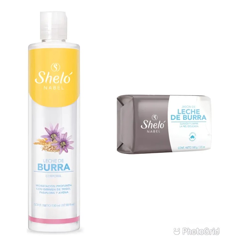 Leche Burra Corporal+jabón Leche Burra Shelo Nabel S021+s019 Agradable