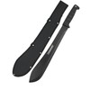 21” Machete Black Bolo 6mm Thick Heavy Duty Rubber Handle