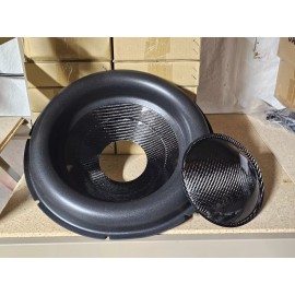 15" Carbon Fiber Subwoofer Cone - Mega Roll - 4" coil opening
