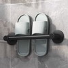 Bathroom Slippers Rack Wall Hanging Storage No Punching Toilet Drainage