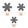 15pcs Felt Pan Protectors for Stacking, 3 Sizes Anti-Slip Heat