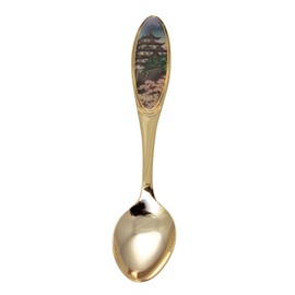 Spanner, Spoon, Gold, Overall Length 13.9 cm Ukiyoe Cutlery, Teaspoon, Single Item Nagoya Castle UKI – DMC-TS5