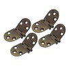 QCAA Solid Brass Table Folding Flip Top Hinge, 2-3/4" x