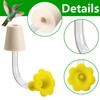 DECOHS 9 Pcs Hummingbird Feeder Tubes with Yellow Floral Tip,