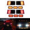 GTINTHEBOX 10pcs Smoked Lens Front Rear Cab Roof light Compatible