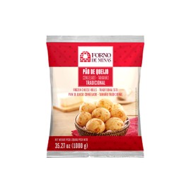 Pão Queijo Brasileiro Tradicional Congelado Forno de Minas 1kg | Brazilian Cheese Bread + Silicone Bracelet Souvenir | Brazil in Texas | Bundle