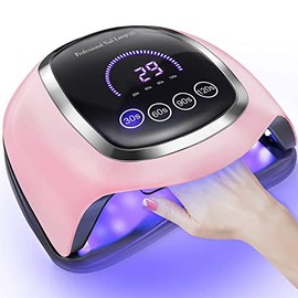 LED Nail Lamp, UV Lamps for Gel Nails,UV Nail Lamp with 7.5 Inch Large LCD Touch Screen/4 Timer Setting/Auto Sensor,Professional Led Lamps for Gel Nails Polish Starter Tools Home Salon Use
