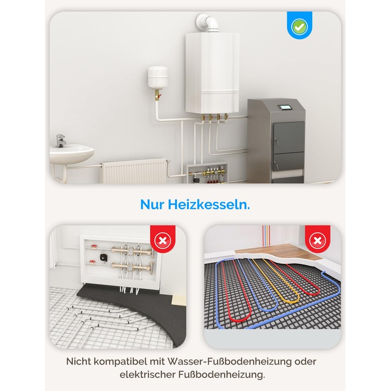 MOES Smart Thermostat Boiler, Zigbee Room Thermostat Underfloor Heating Programmable