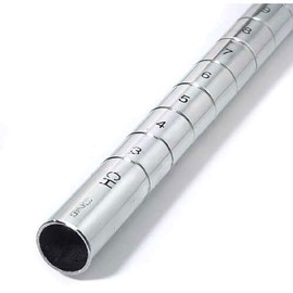 Nexel 320783 34"H Chrome Post, Steel, Silver, 4 Pack