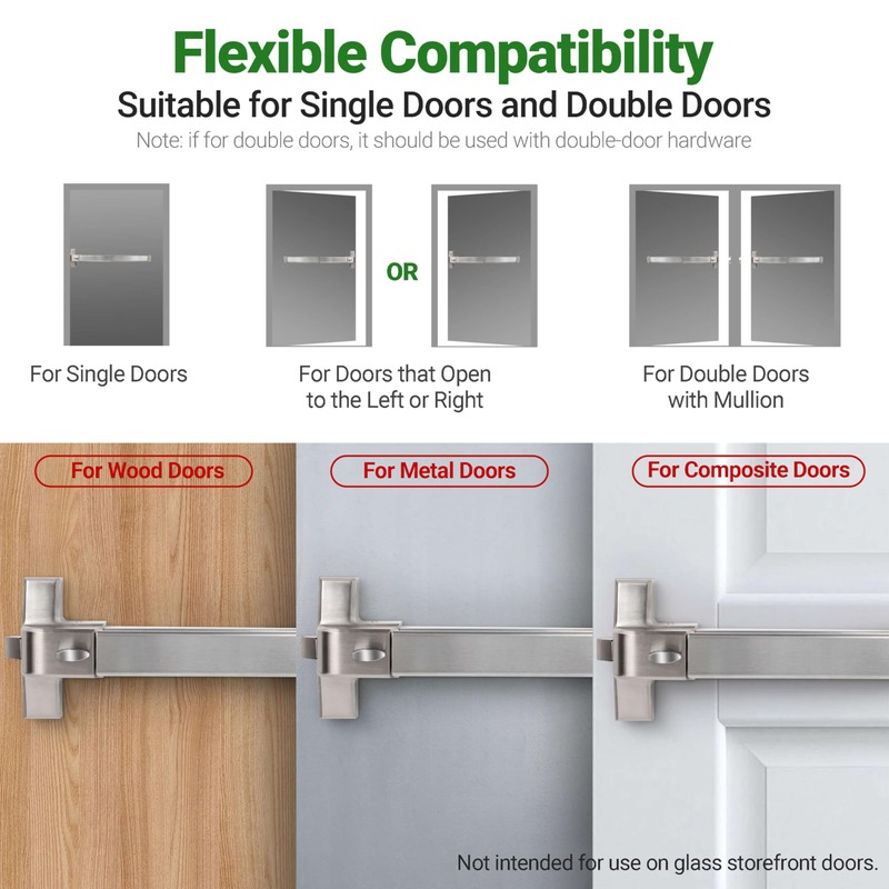 Push Bar Panic Exit Device for Emergency Exit Doors with