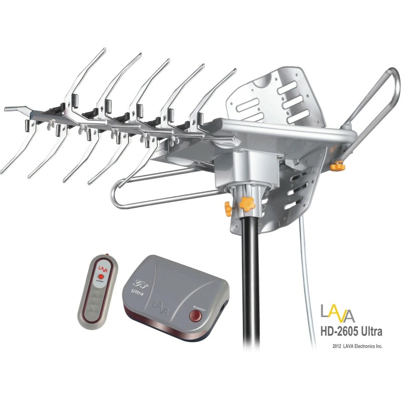 Lava 125 mile LAVA HD-2605, Ultra 4K Outdoor TV Antenna,