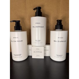 BYREDO BAL D'AFRIQUE -(Shower Set.) Shampoo, Conditioner, Body Wash, 3 Bar Soap