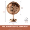 Foxyoo 4-Inch Indoor Thermometer and Humidity Gauge, Room Analog Temperature