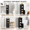 Lomojo Small Bathroom Storage Cabinet Corner, Floor Cabinet with Adjustable