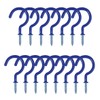 Hayodo 2 inches Ceiling Screw Hooks 15Pcs with Reusable Case