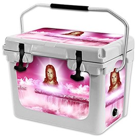 MightySkins (Cooler Not Included) Skin Compatible with RTIC 20 Cooler (2017 Model) - Jesus | Protective, Durable, and Unique Vinyl Decal wrap Cover | Easy to Apply | Made in The USA