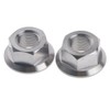 M14x1.5mm TC4 Titanium Ti Flange Nut DIN 6923 for Bolt