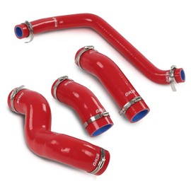 CROSSDESIGN Radiator Hose Set Compatible with HMMWV & Humvee 12339159,12339162 Red