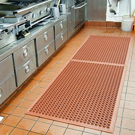 Rubber Kitchen Mats Anti-Fatigue Floor Mat New Bar Floor Mats Commercial Heavy Duty Red Rubbe Out Door Mat 36" x 60"