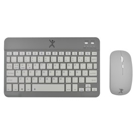Perfect Choice Kit de Teclado y Mouse Bluetooth Inalámbrico PC-201250 Genova Color Gris