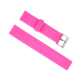 uxcell Soft Rubber Watch Band 18mm Width Replacement Silicone Watch Strap Hot Pink