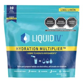 Liquid IV Multiplicador de Hidratación Electrolitos  Hydration Multiplier Electrolyte Powder, 30 Packets                                              