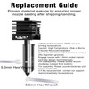Upgraded for Bambu Lab H2S/H2D Hotend 0.4MM Quick Detachable Nozzle