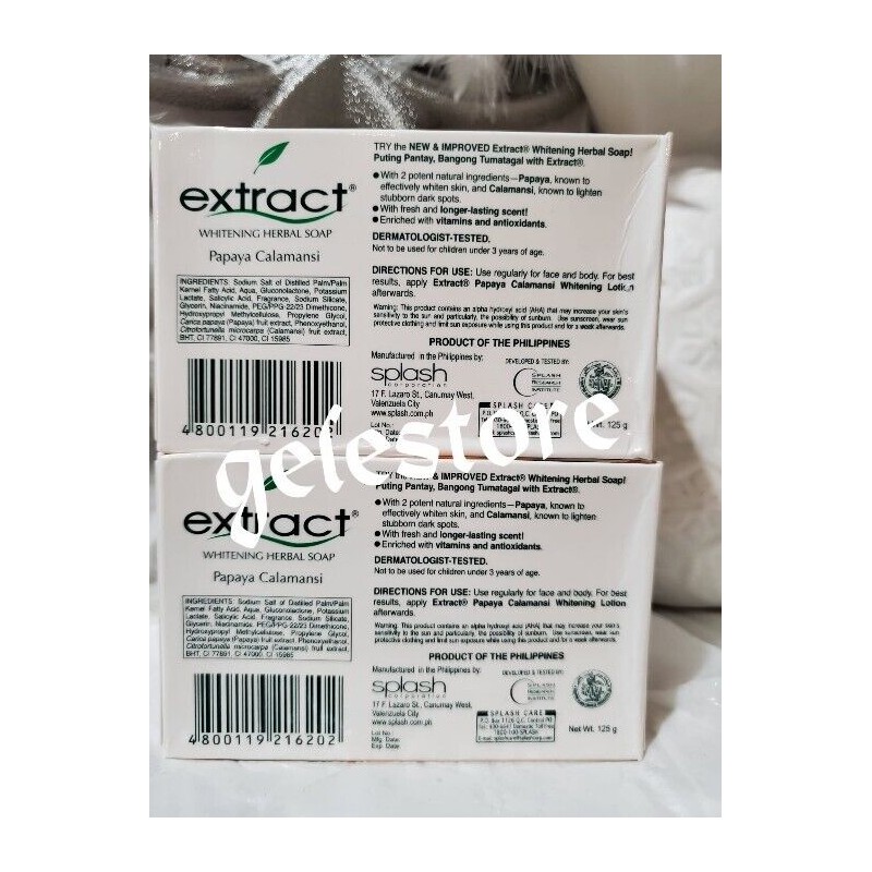 SPLASH Extract lotion x 1 & Nigerian extract soap with