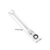 Operitacx Ratcheting Wrench Flexible Head Extra Long Wrench Pointed End