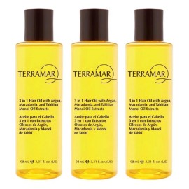Pack 3 Óleo Tratamiento Capilar 3 En 1 Terramar De 98mls C/u