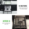 JONKOKO Black Rubber Car Center Console Gear Shift Storage Box