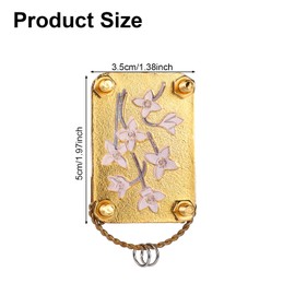 Lyreh Micro Flower Press, 1.38x1.97in Metal Delicate Miniature Flower Press DIY Pressed Plant Preservation Kit for Plant Lover Gifts Arts and Crafts Lovers Gifts(Gardenia Style)